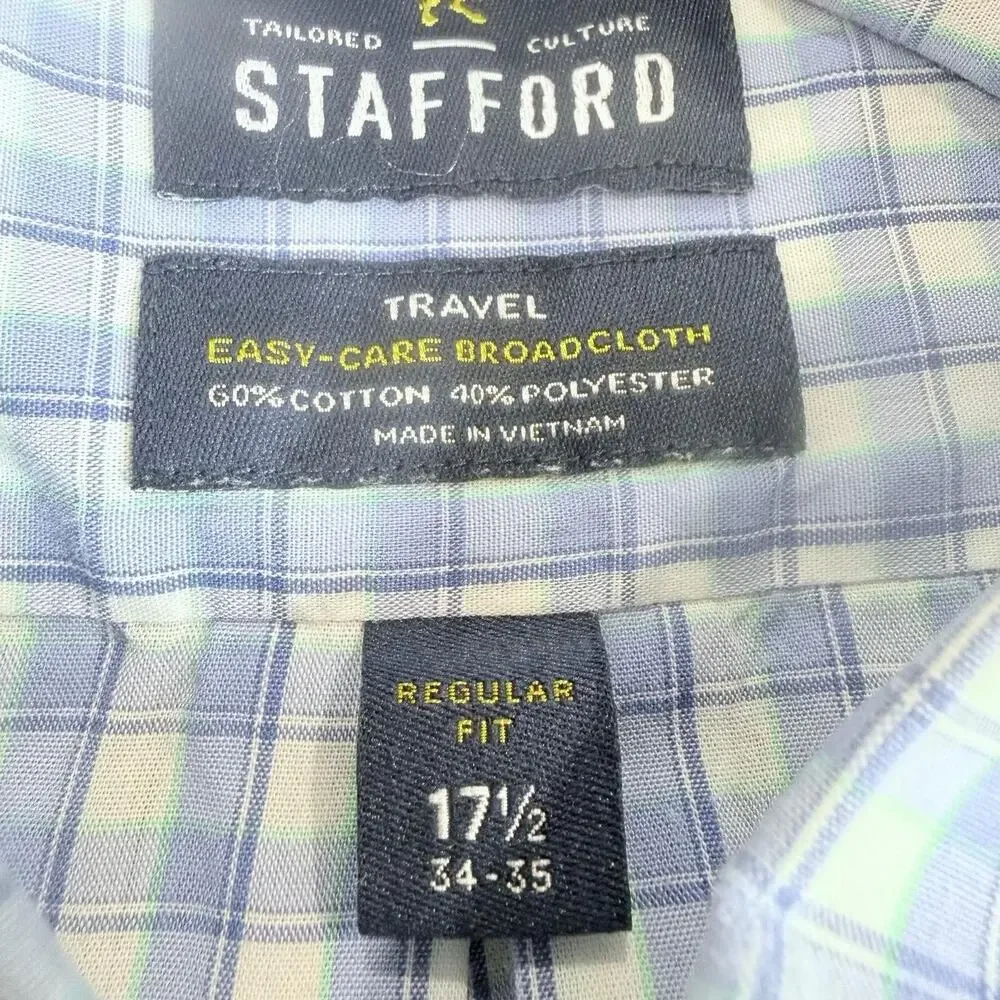 Bundle 3 Stafford Tailored Culture Travel Easy Care Regular Fit Sz XL Multicolor - Picture 6 of 16